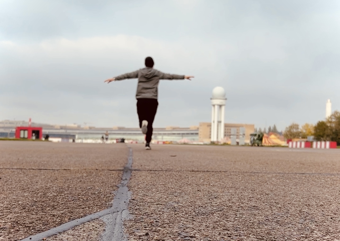 running on runway